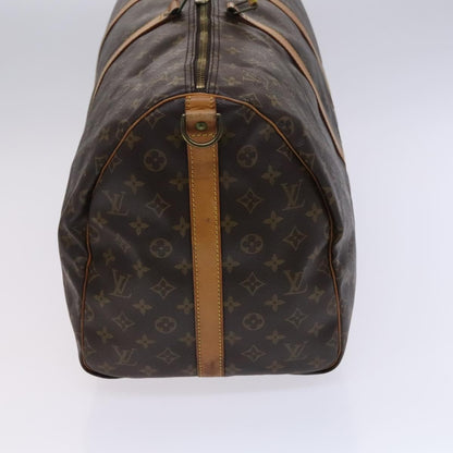 Louis Vuitton Keepall Bag Monogram Canvas, BROWN, CANVAS, Travel bag