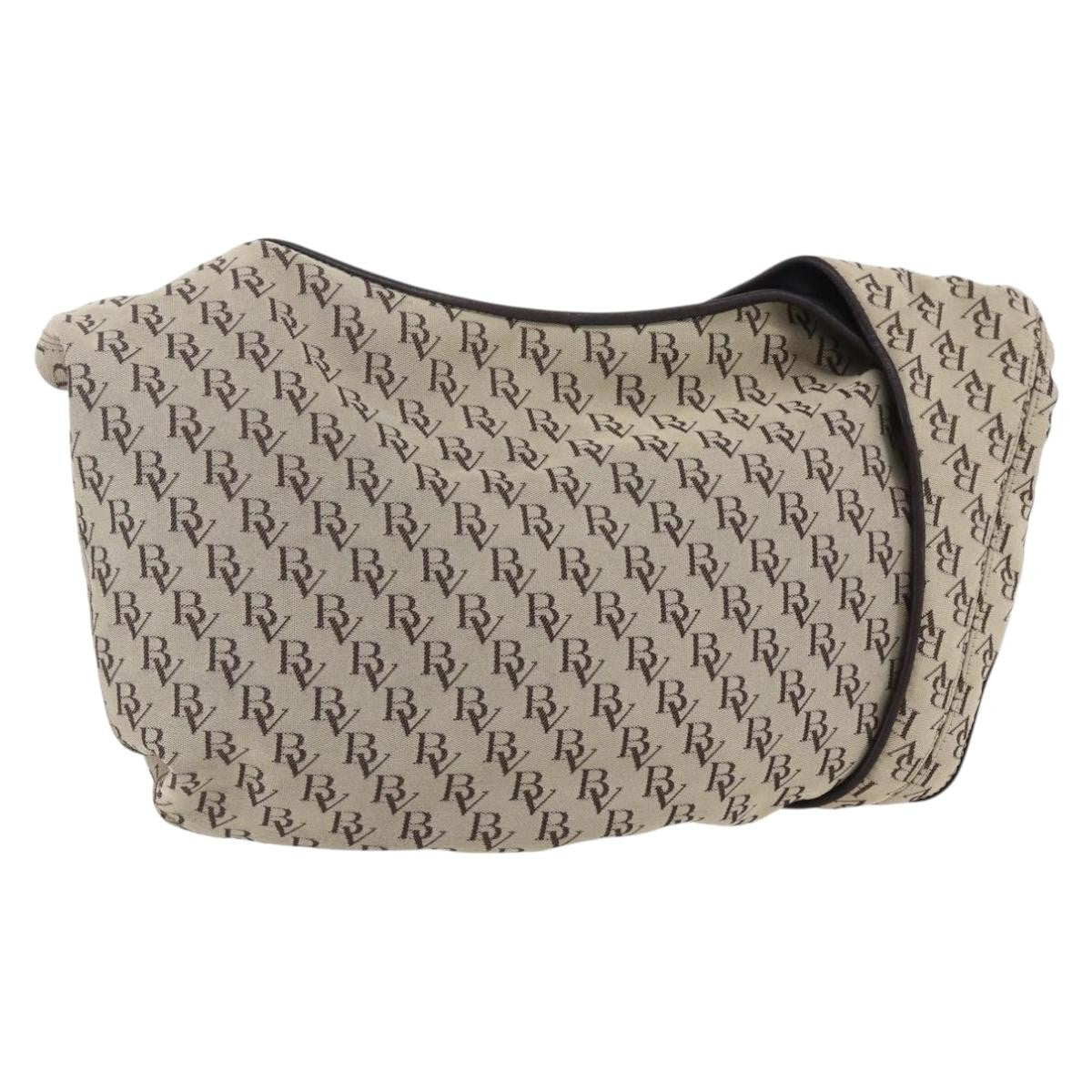 Bottega Veneta Vintage Shoulder Bag Canvas, BEIGE, CANVAS, Shoulder bag
