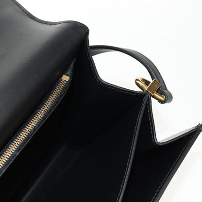 Salvatore Ferragamo Joanne Shoulder Bag Leather, BLACK, LEATHER, Shoulder bag