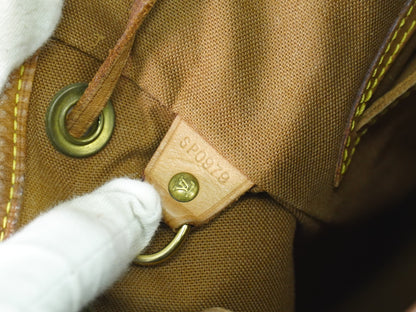 Louis Vuitton Vintage Montsouris Backpack Monogram Canvas, BROWN, CANVAS, Backpack