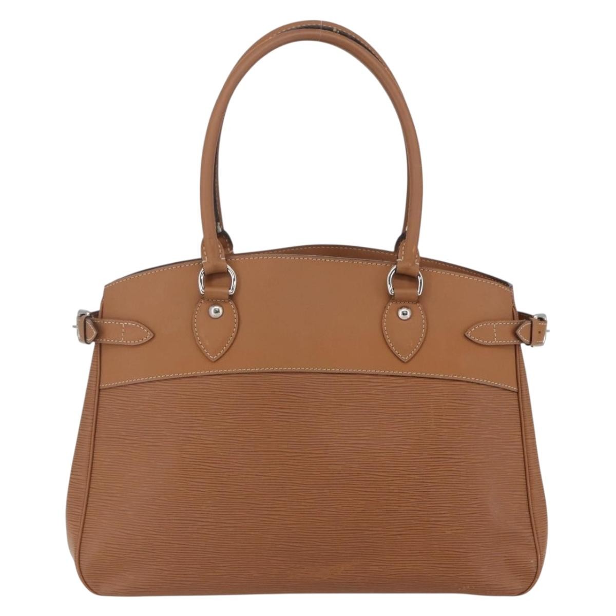Louis Vuitton Passy Tote Epi Leather, CAMEL, LEATHER, Tote bag
