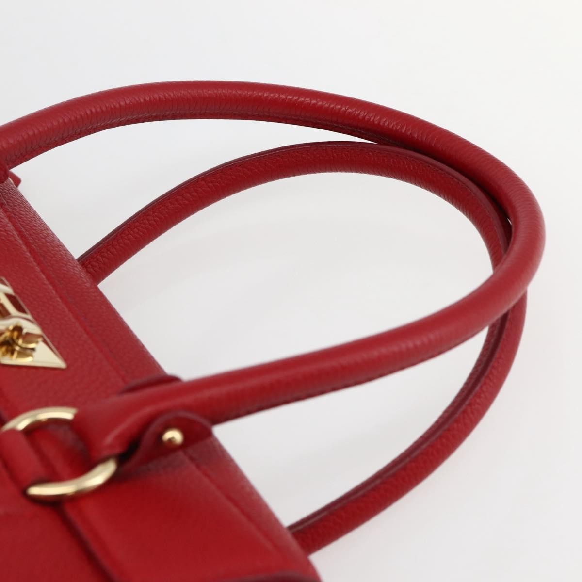 Salvatore Ferragamo Lotty Satchel Leather, RED, LEATHER, Handbag