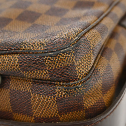 Louis Vuitton Naviglio Handbag Damier, Brown, Canvas, Shoulder Bag