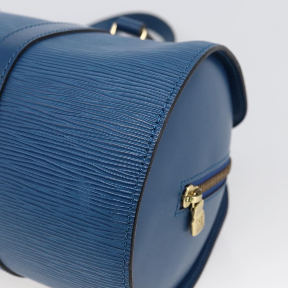 Louis Vuitton Soufflot Handbag Epi Leather, BLUE, LEATHER, Shoulder bag