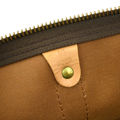 Louis Vuitton Keepall Bag Monogram Canvas, BROWN, CANVAS, Travel bag