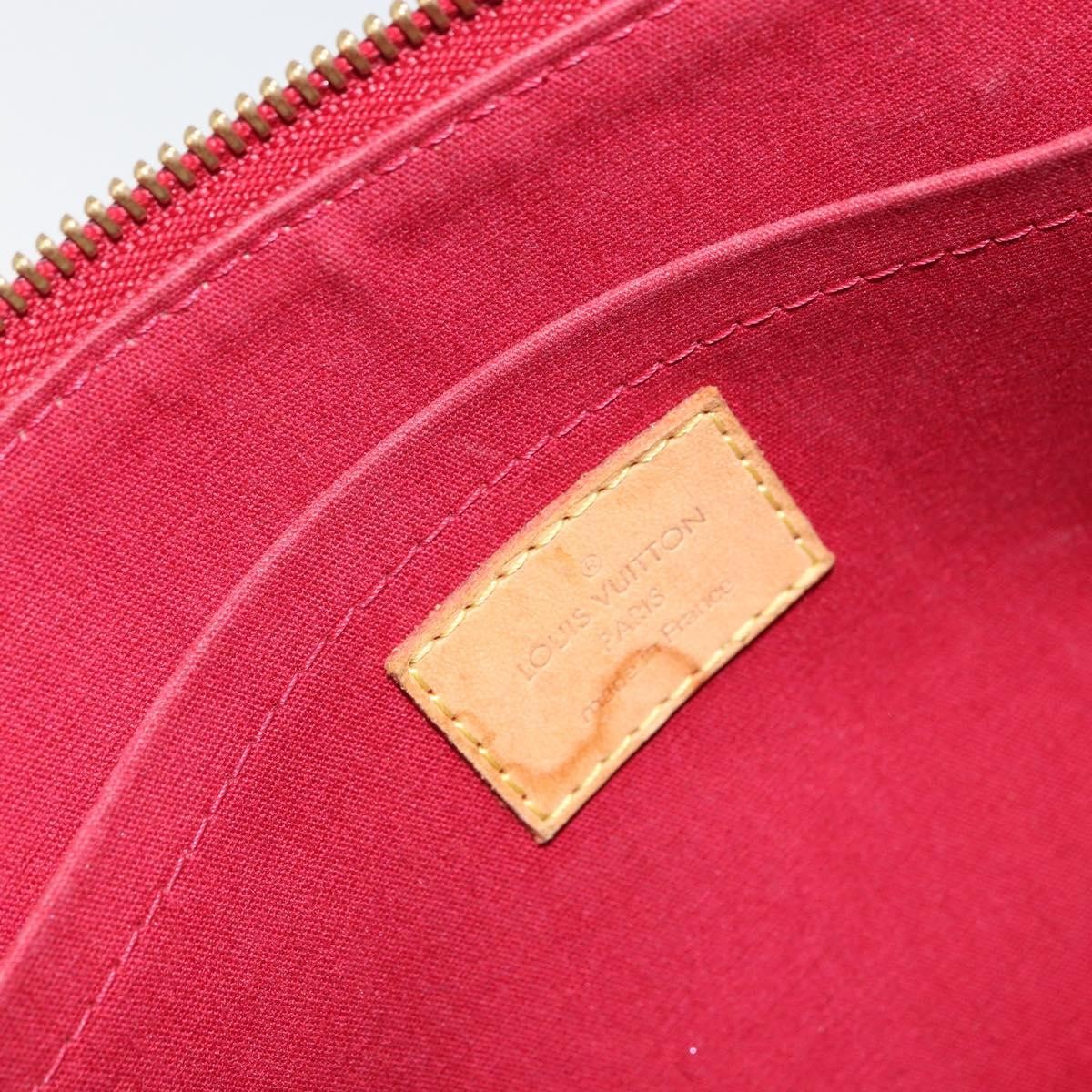 Louis Vuitton Rosewood Avenue Handbag Monogram Vernis, RED, PATENT_LEATHER, Handbag