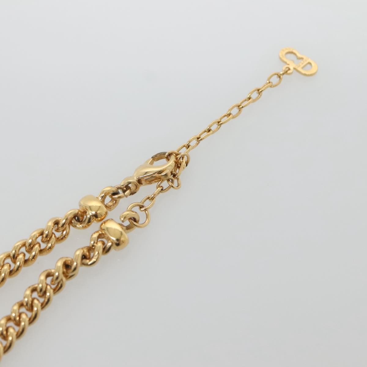 Christian Dior CD Pendant Necklace Gold-plated, GOLD, METAL, Necklace