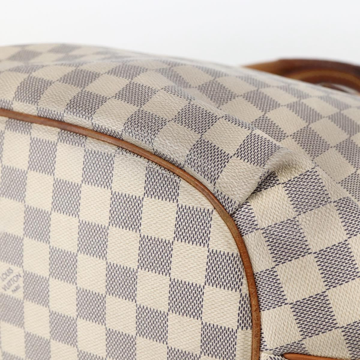 Louis Vuitton Riviera Handbag Damier, WHITE, CANVAS, Handbag