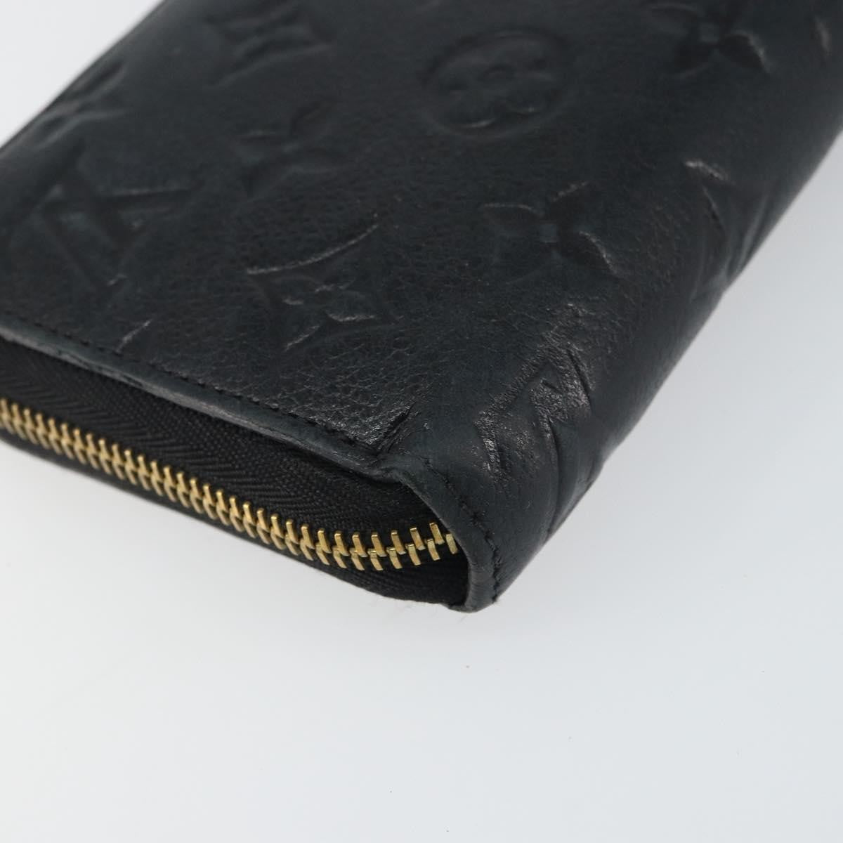 Louis Vuitton Zippy Wallet NM Leather Empreinte, BLACK, LEATHER, Wallets