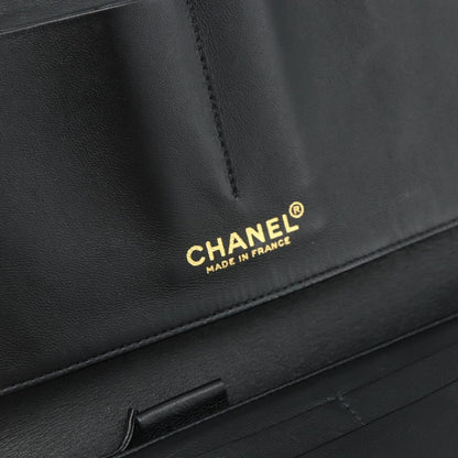 Chanel Flap Clutch Leather, Black, Leather, Clutch