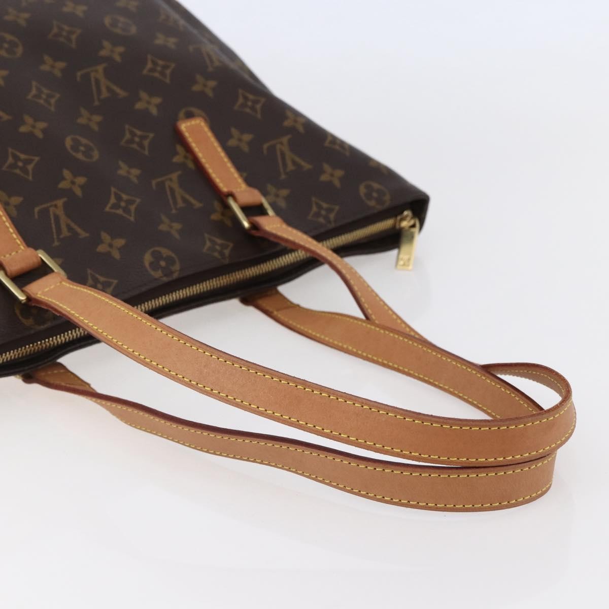 Louis Vuitton Cabas Mezzo Monogram Canvas, BROWN, CANVAS, Tote bag