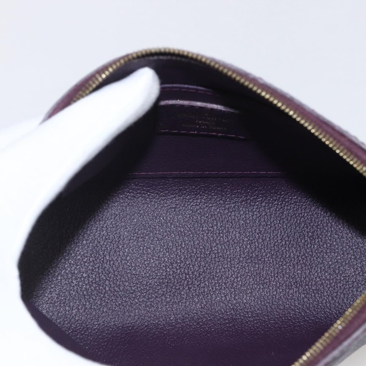 Louis Vuitton Cosmetic Pouch Monogram Empreinte Leather, BURGUNDY, LEATHER, Clutche & pouche