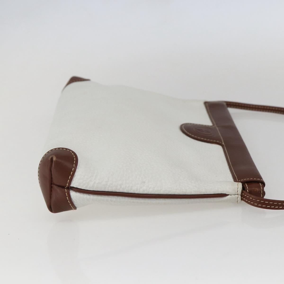 Gucci Vintage Shoulder Bag Leather, WHITE, LEATHER, Shoulder bag