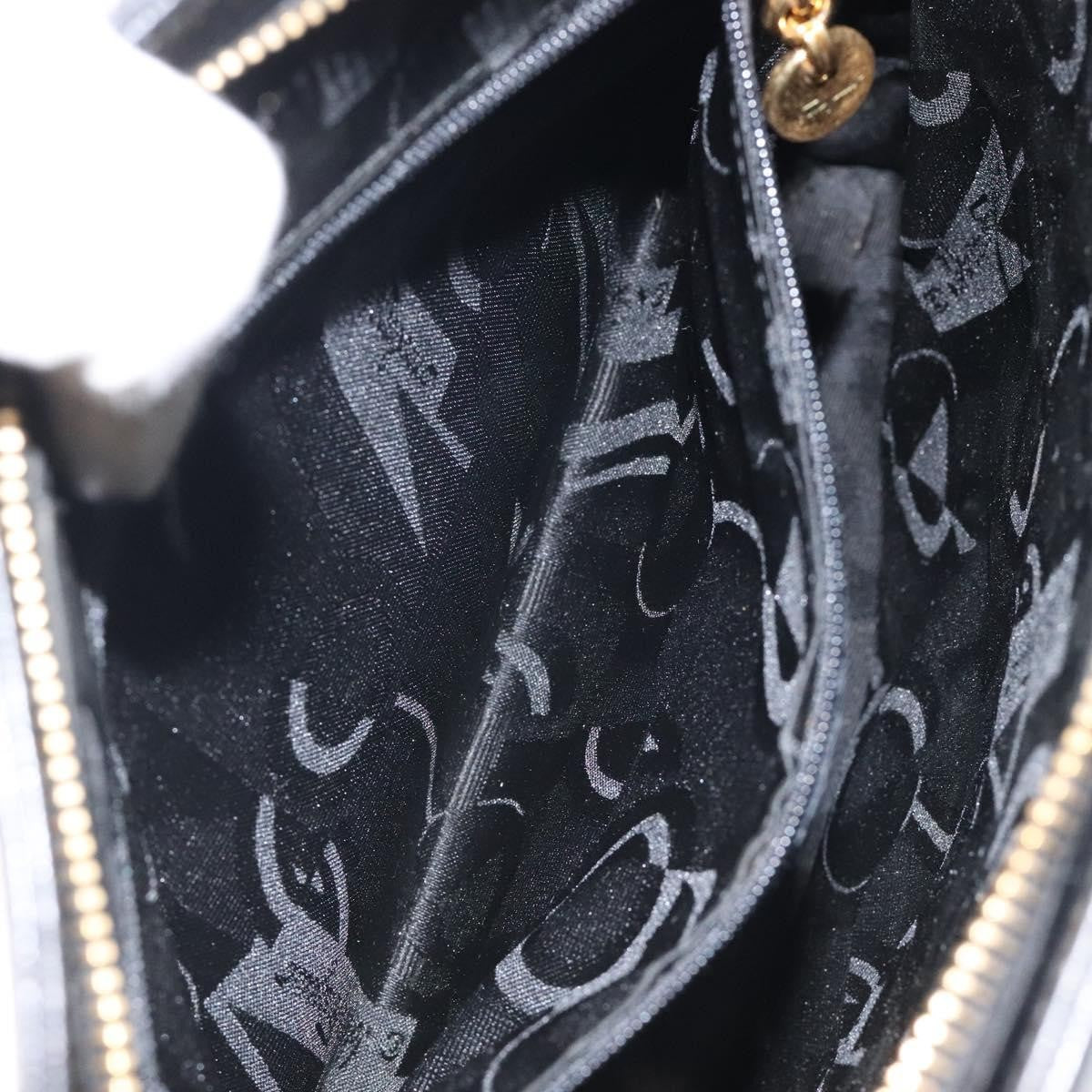 Salvatore Ferragamo Gancini Shoulder Bag Leather, BLACK, LEATHER, Shoulder bag