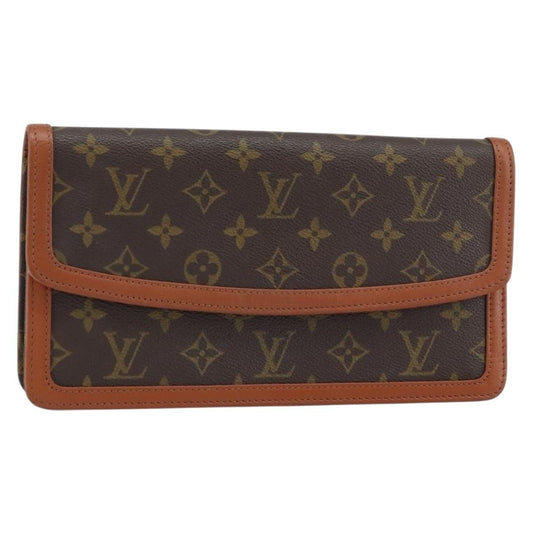 Louis Vuitton Dame Pochette Monogram Canvas, BROWN, CANVAS, Clutche & pouche