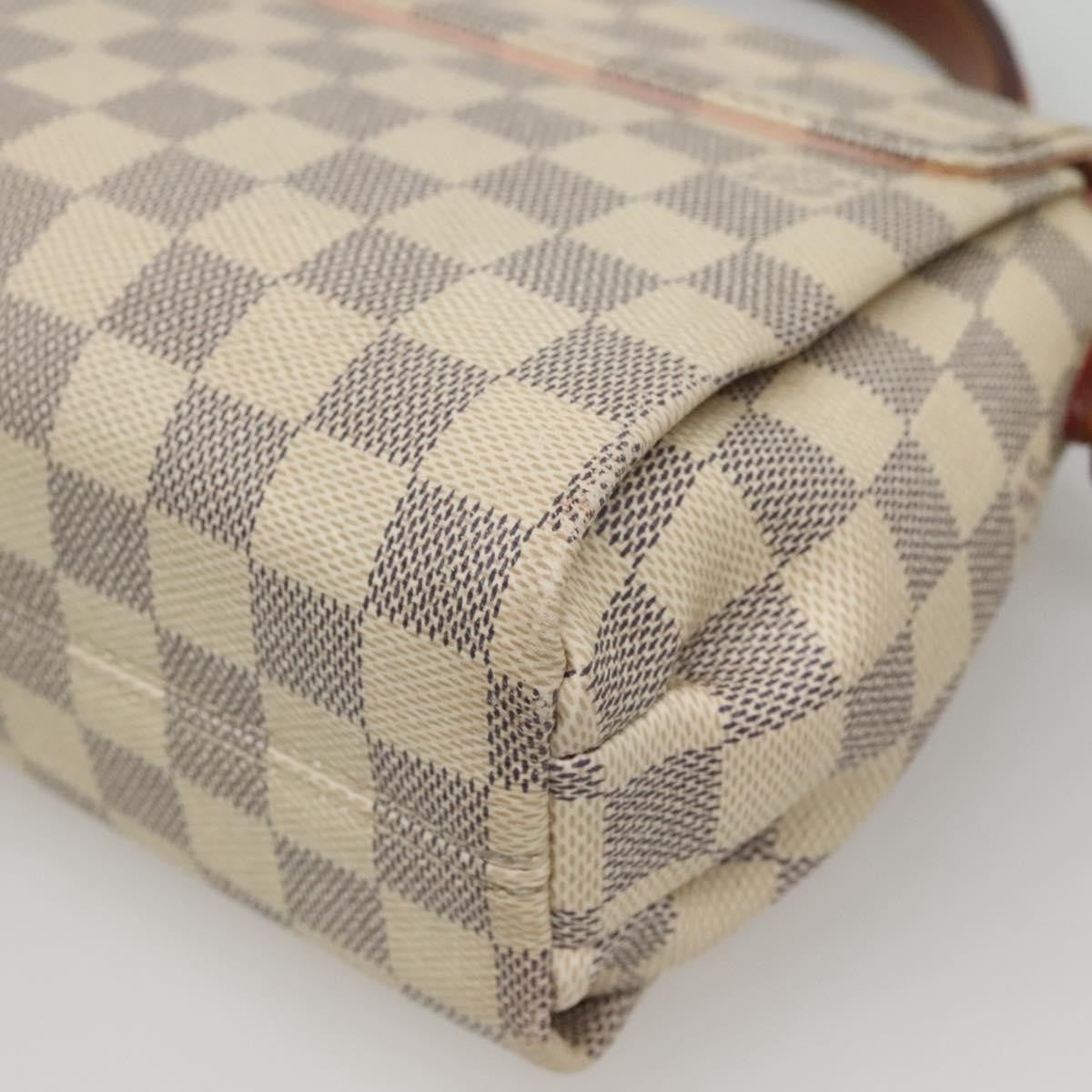 Louis Vuitton Croisette Handbag Damier, WHITE, CANVAS, Handbag