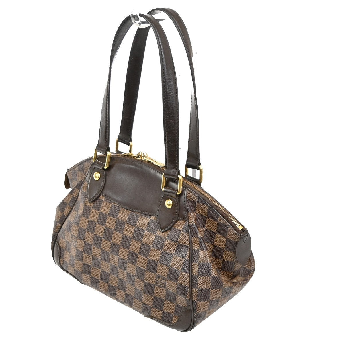 Louis Vuitton Verona Handbag Damier, BROWN, CANVAS, Shoulder bag