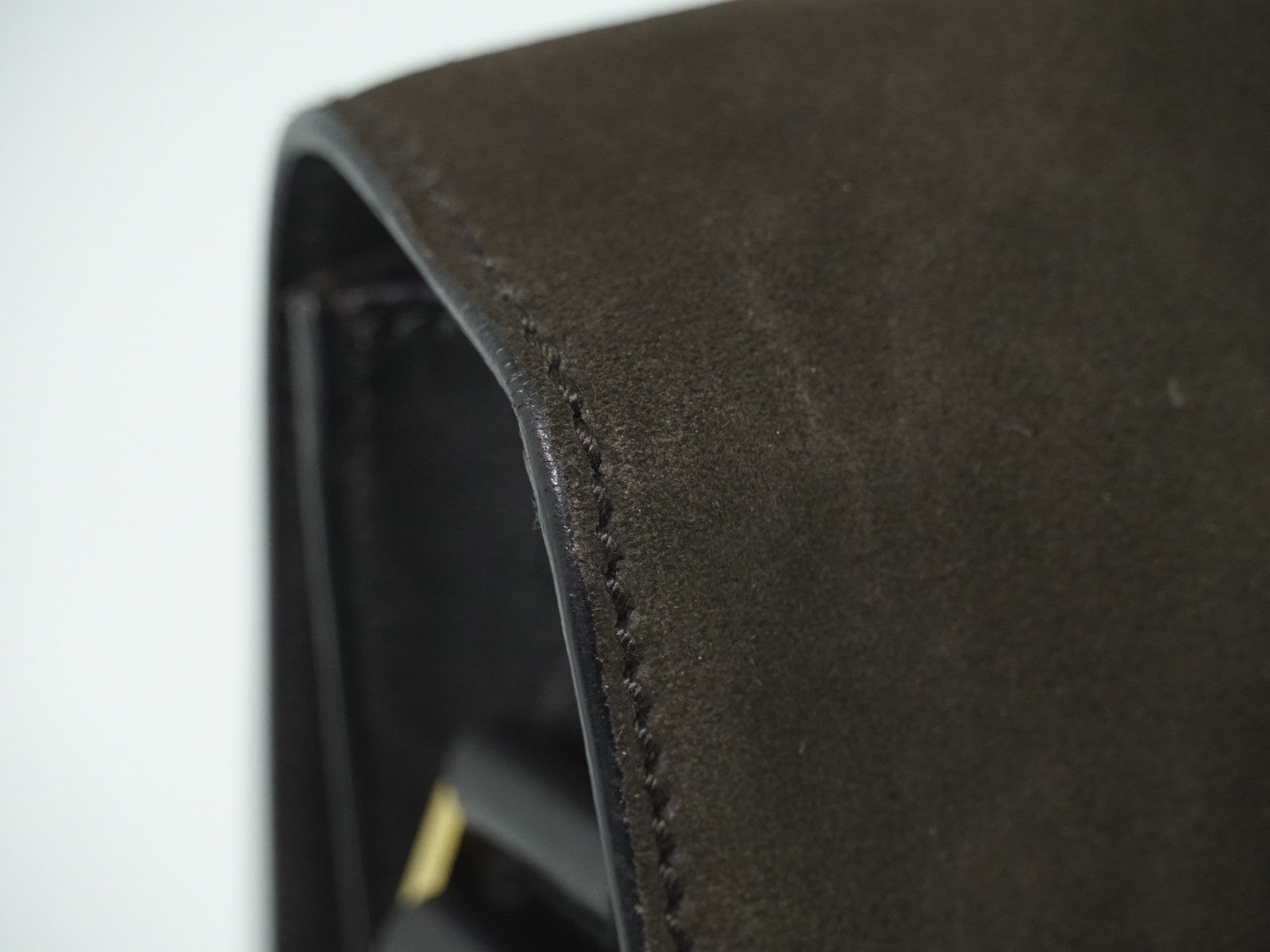 Gucci Tiger Head Shoulder bag Suede, BROWN, SUEDE, Shoulder bag