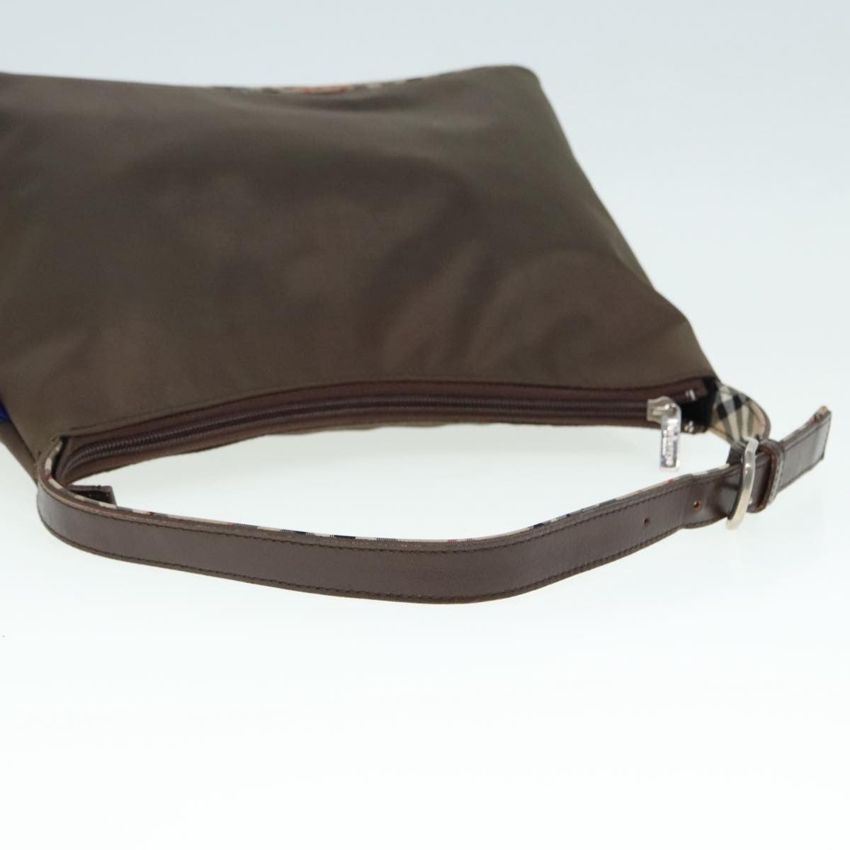 Burberry Nova Check Blue Label Nylon, BEIGE, NYLON, Shoulder bag