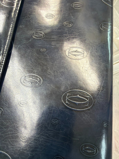 cartier Happy Birthday Handbag Patent Leather, NAVY, PATENT_LEATHER, Handbag