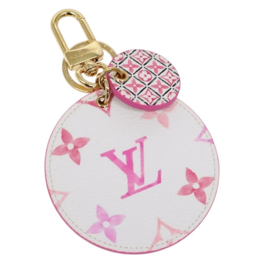 Louis Vuitton Illustre Bag Charm and Key Holder Spring in the City Monogram Giant Canvas, PINK, CANVAS, Charms and Keychains