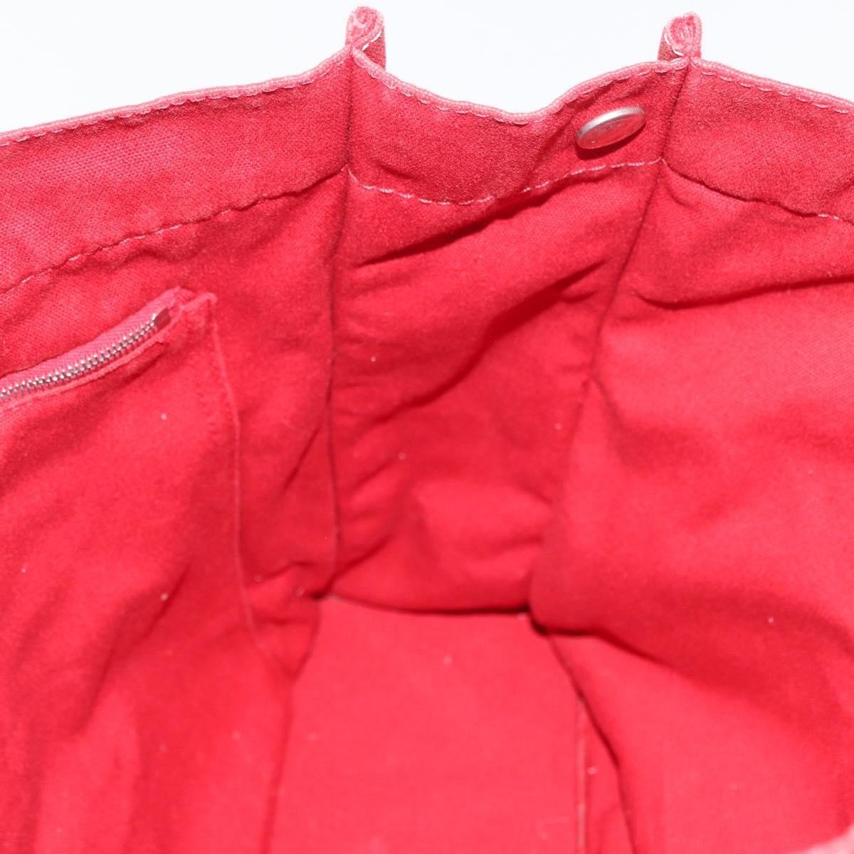 Hermes Fourre Tout Tote Toile, RED, CANVAS, Tote bag