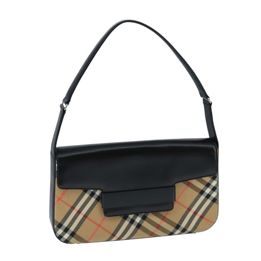 Burberry Nova check Shoulder bag Canvas, BEIGE, CANVAS, Shoulder bag