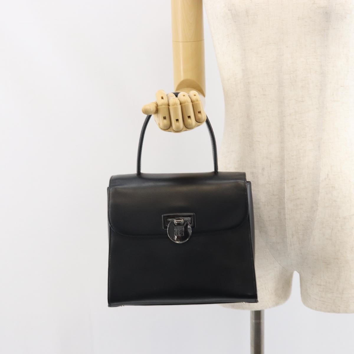 Givenchy Vintage 4G handbag Leather, BLACK, LEATHER, Handbag