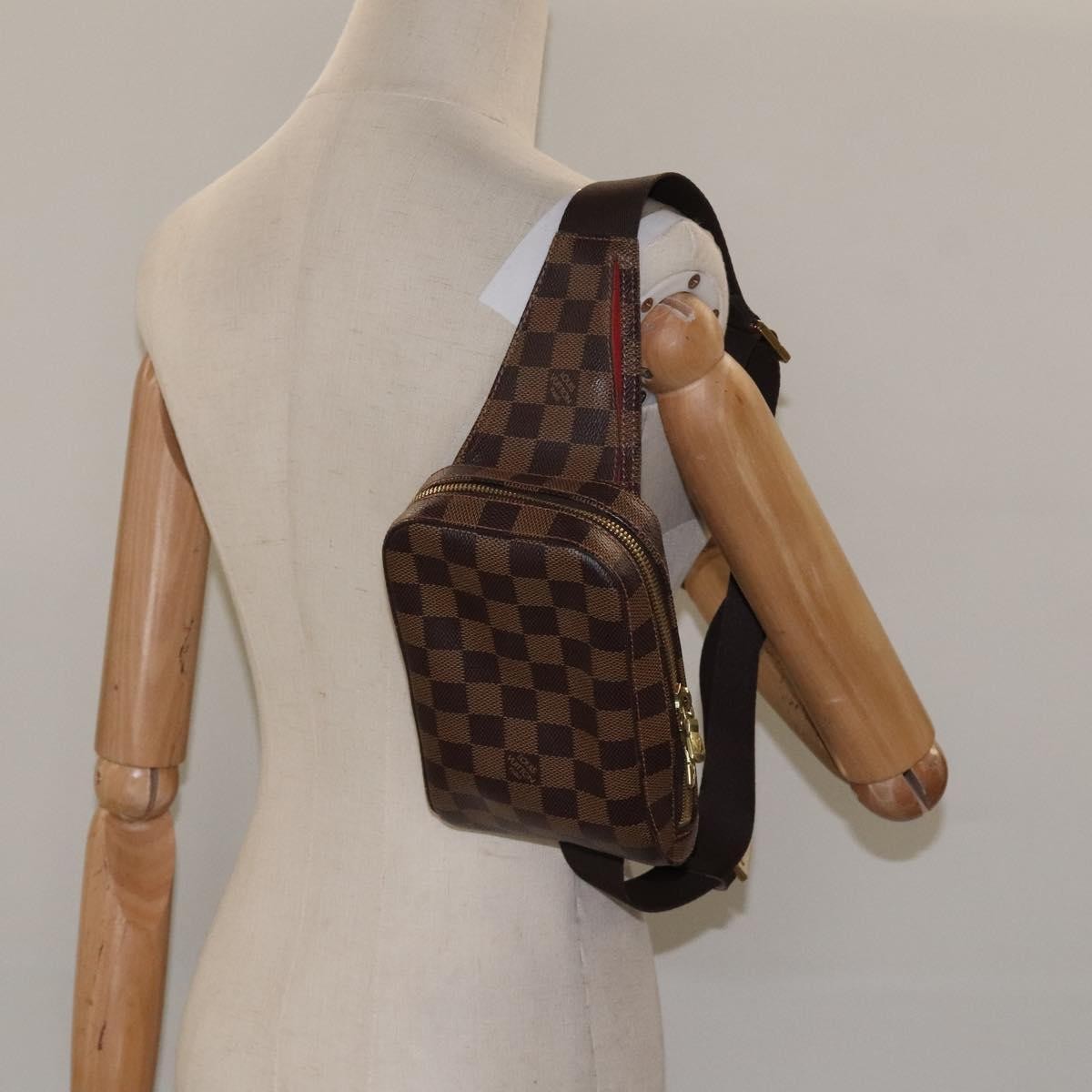 Louis Vuitton Geronimos Waist Bag Damier, BROWN, CANVAS, Shoulder bag