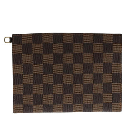 Louis Vuitton Clifton Pouch Damier, Brown, Canvas, Clutch