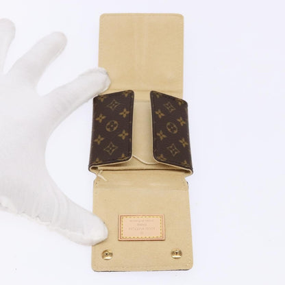 Louis Vuitton CASE JEWELRY BOX Canvas, BROWN, CANVAS, Wallets