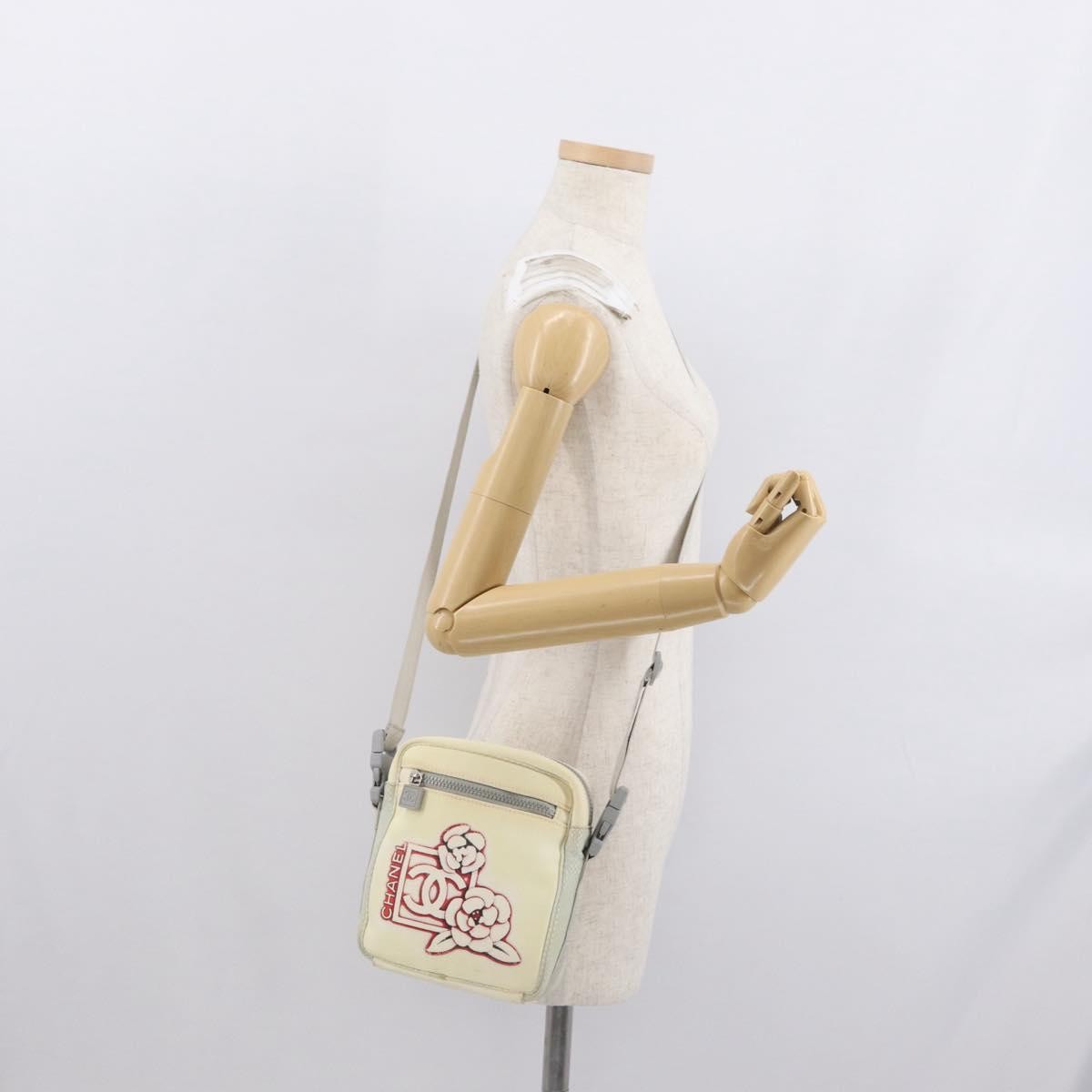 Chanel Sport Line Camera Crossbody Bag Nylon, WHITE, NYLON, Shoulder bag