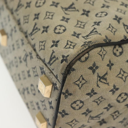 Louis Vuitton Josephine Handbag Mini Lin, BLUE, CANVAS, Handbag