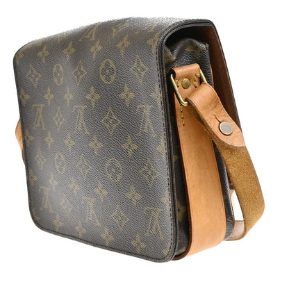 Louis Vuitton Cartouchiere Handbag Monogram Canvas, BROWN, CANVAS, Shoulder bag