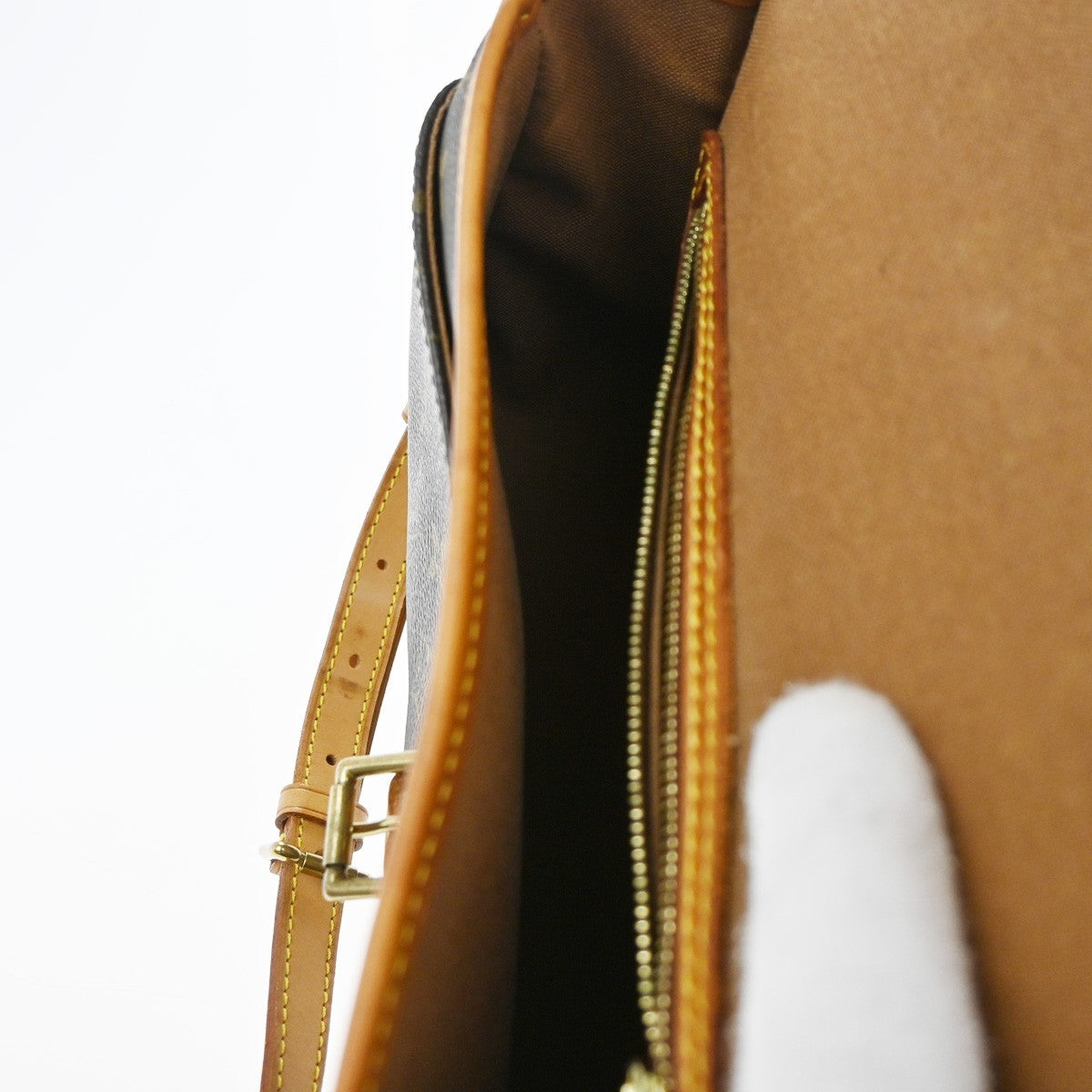 Louis Vuitton Sologne Handbag Monogram Canvas, BROWN, CANVAS, Shoulder bag