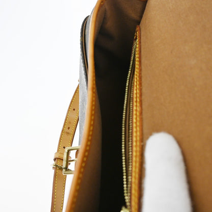 Louis Vuitton Sologne Handbag Monogram Canvas, BROWN, CANVAS, Shoulder bag