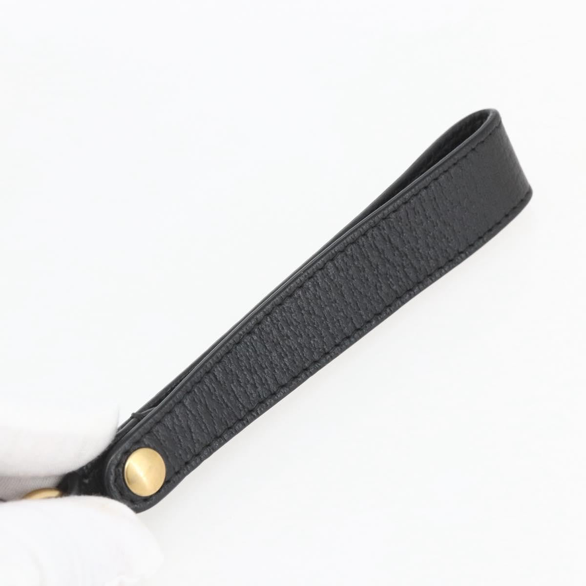 Gucci GG Marmont Pouch Leather, Black, Leather, Clutch