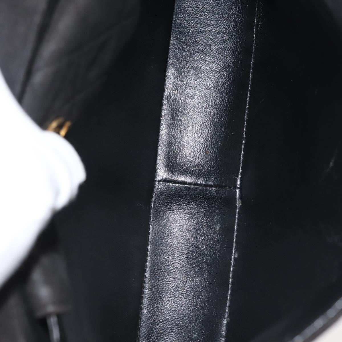 Chanel Vintage Clutch Pleated Leather, BLACK, SUEDE, Clutche & pouche