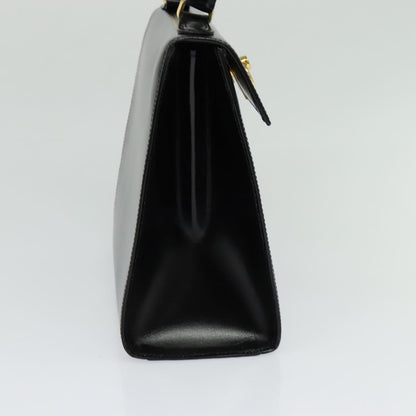 Celine Vintage Logo Top Handle Bag Leather, BLACK, LEATHER, Handbag