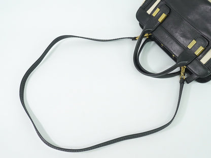 Chloe Alice Satchel Leather, BEIGE, LEATHER, Handbag