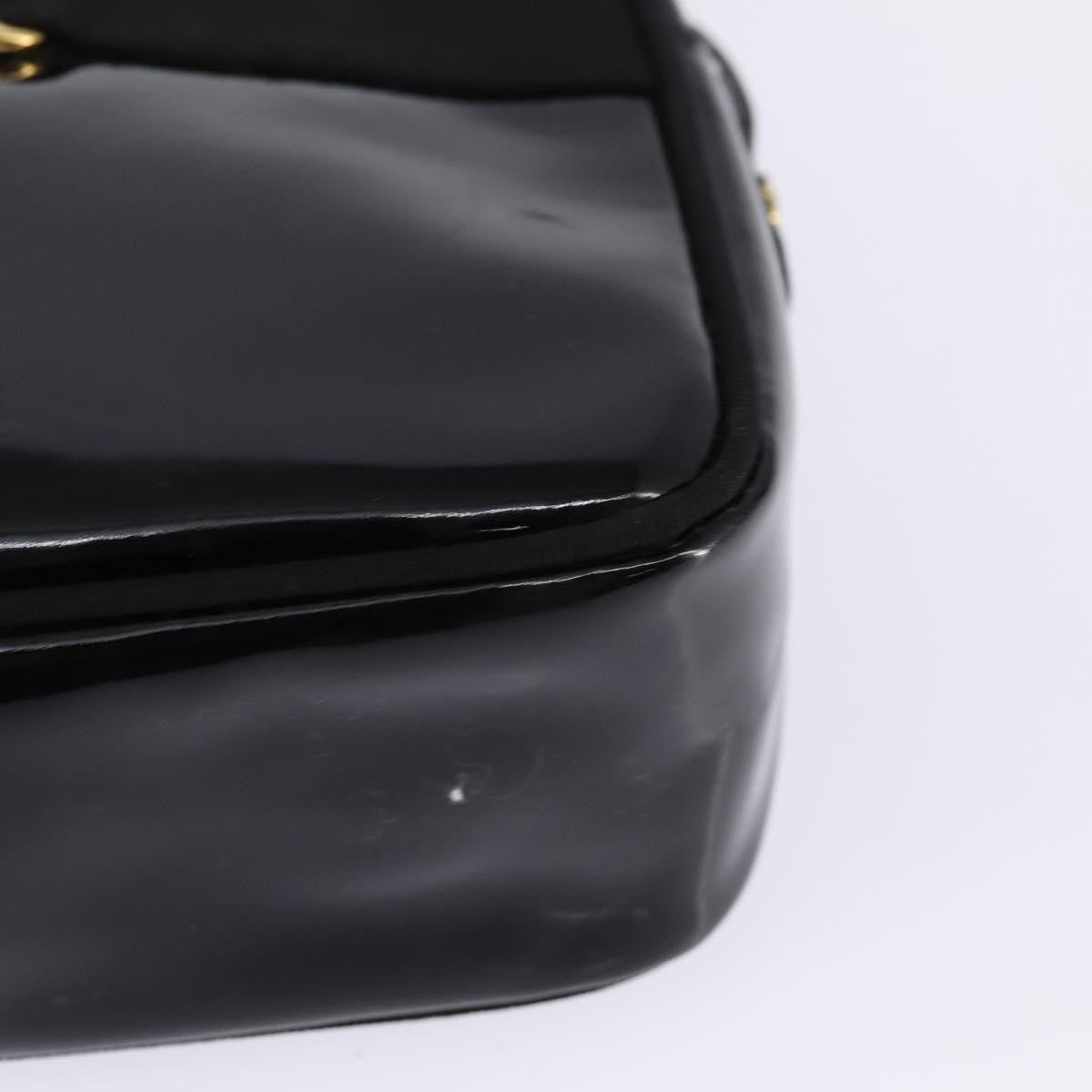 Salvatore Ferragamo Vara Bow camera Shoulder Bag Patent Leather, BLACK, PATENT_LEATHER, Shoulder bag