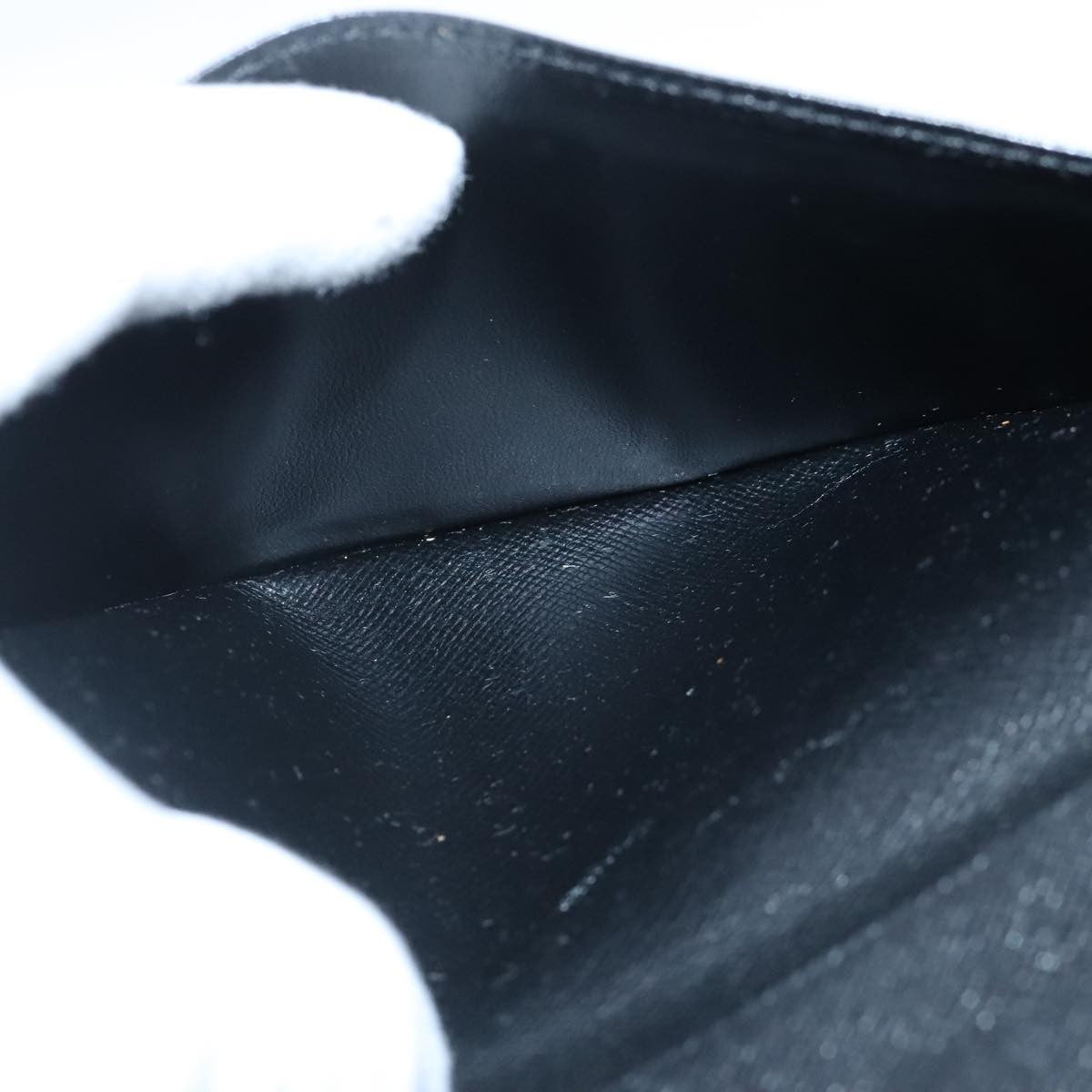 Louis Vuitton Porte Cartes Wallet Taiga Leather, BLACK, LEATHER, Wallets