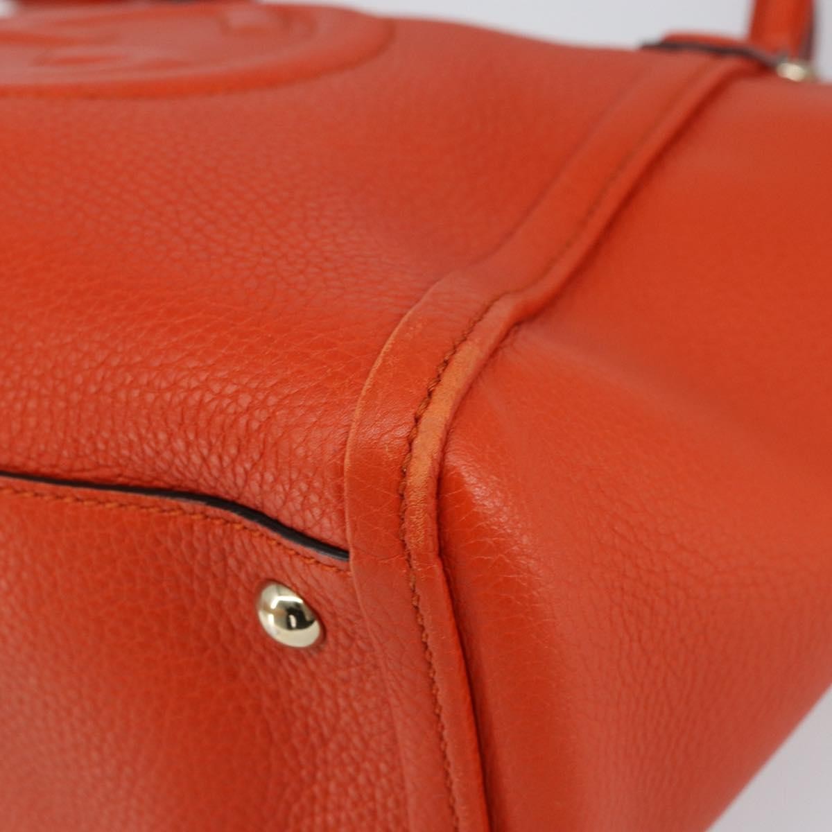 Gucci Soho Working Tote Leather, ORANGE, LEATHER, Handbag