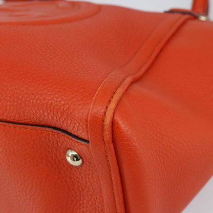 Gucci Soho Working Tote Leather, ORANGE, LEATHER, Handbag