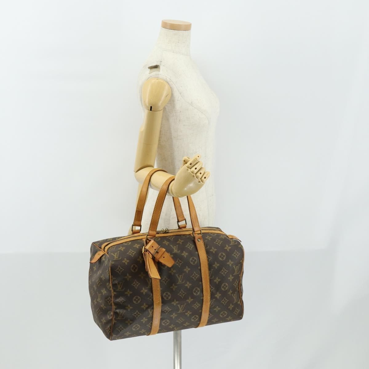 Louis Vuitton Sac Souple Handbag Monogram Canvas, BROWN, CANVAS, Travel bag