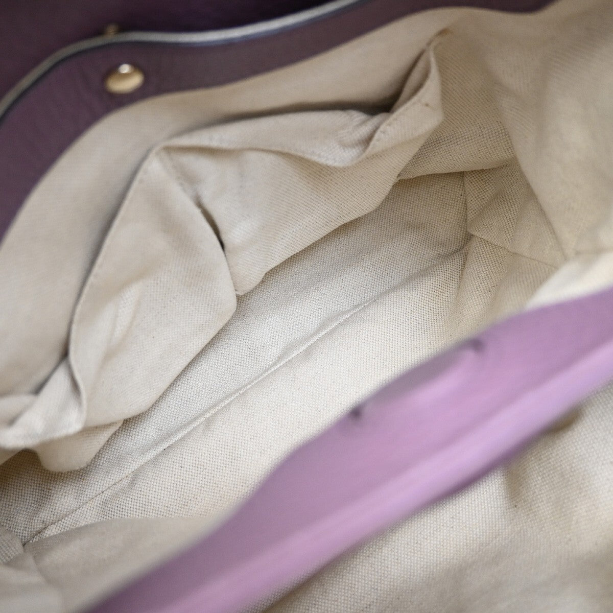 Gucci Bamboo shopper bag Leather, PURPLE, LEATHER, Tote bag