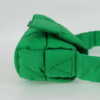 Bottega Veneta Padded Tech Cassette Crossbody Bag Intrecciato Nylon, GREEN, NYLON, Crossbody bag