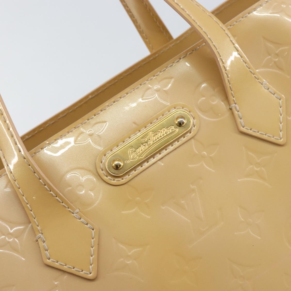 Louis Vuitton Wilshire Handbag Monogram Vernis, BEIGE, PATENT_LEATHER, Tote bag
