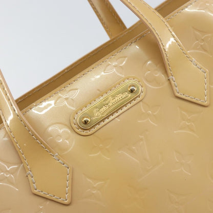 Louis Vuitton Wilshire Handbag Monogram Vernis, BEIGE, PATENT_LEATHER, Tote bag