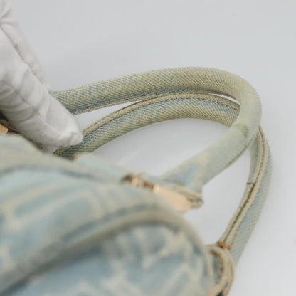 Fendi Boston Bag Denim, BLUE, DENIM_JEANS, Handbag
